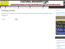 Tablet Screenshot of cultural-misandry.com